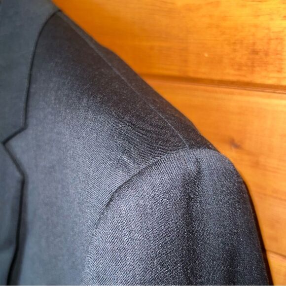 $400 NWOT Bonobos 44S Standard Fit Charcoal gray Jetsetter wool suit blazer - Picture 3 of 16